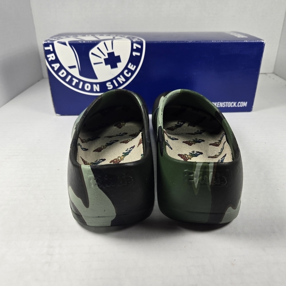 *NEW* Kids Unisex Birkenstock Super Birki Camo Slip On Clogs Mules EU30 US12 - Picture 4 of 8